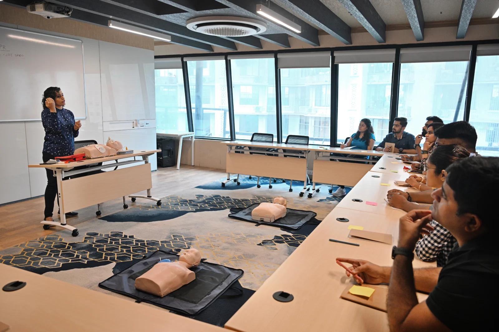 Healthcare professionals in training